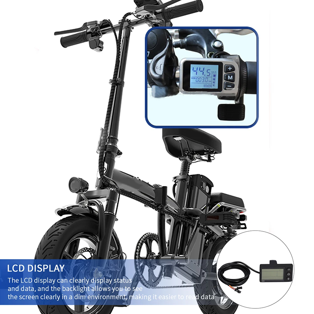 

866C Controller Plus Meter Electric Bicycle LCD Meter 6 Tube 60V250W/350W 18A Controller Power Speed Display Accessories
