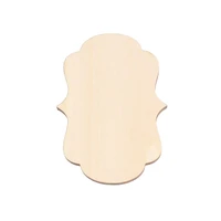 wooden shape laser cut wood woodcut outline teeth silhouette blank unpainted 25 pieceswooden shape 0089