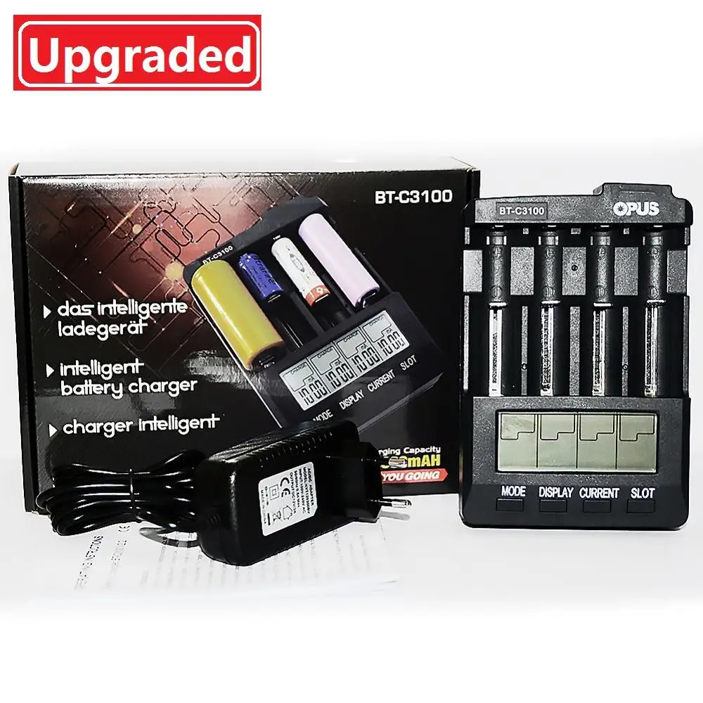 Новое зарядное устройство OPUS для литий ионных батарей универсальное NiMH V2.2 с