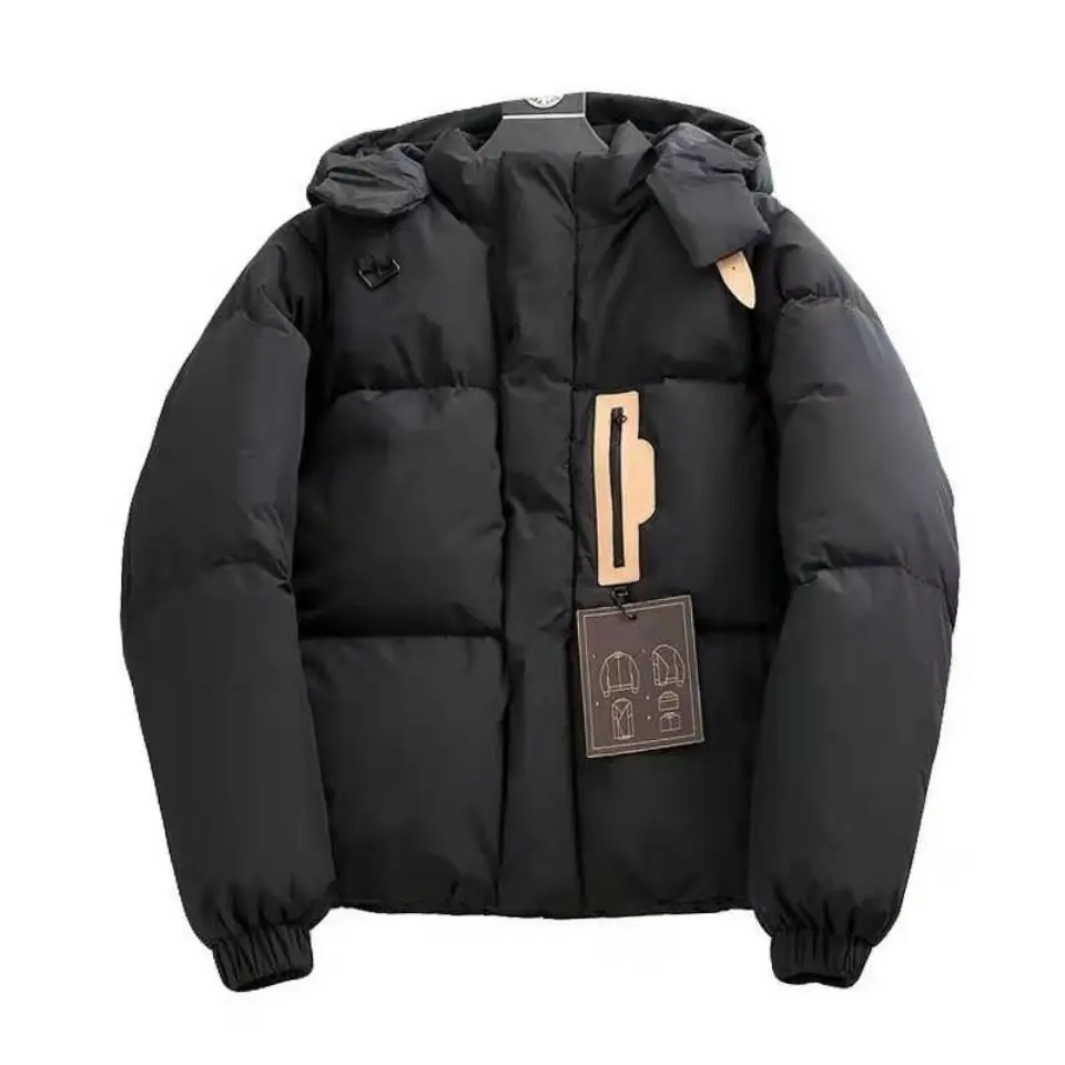 

White duck down jacket 2021 short winter men and women with the same couple bread jacket thick and loose tide brand