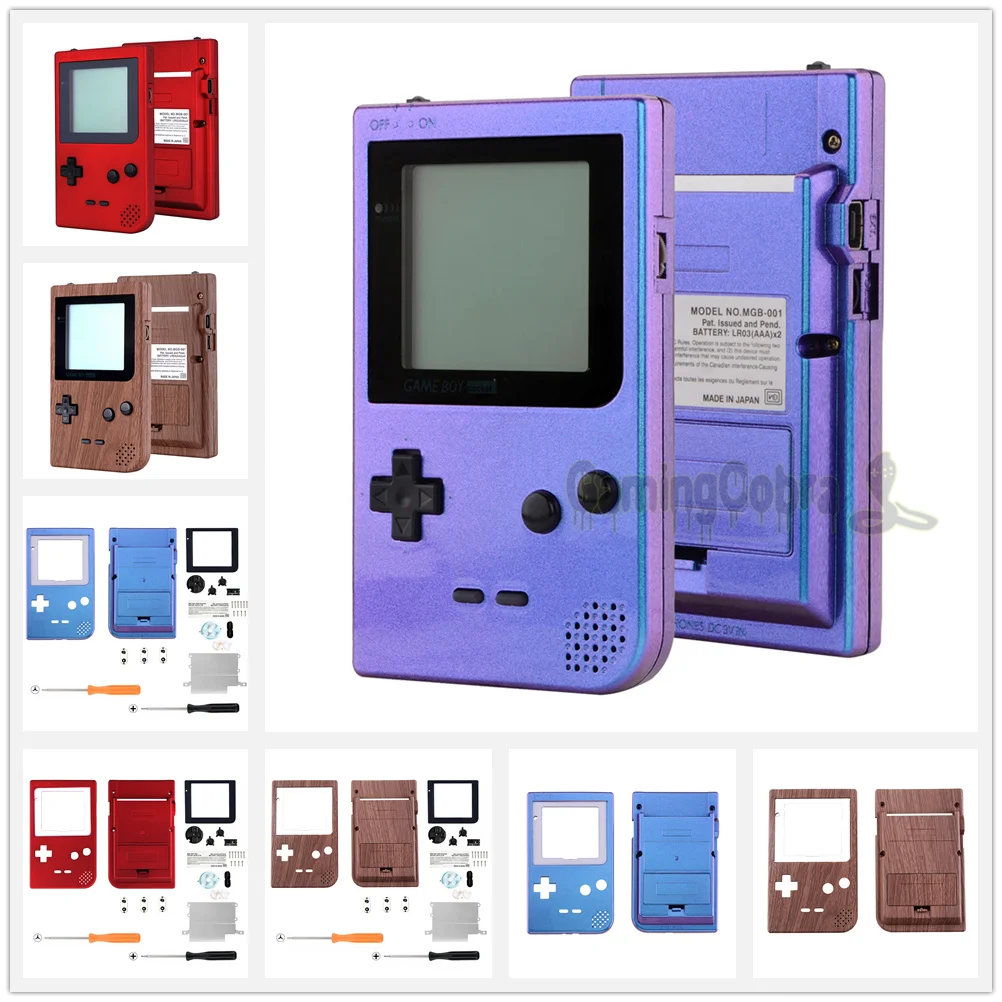 Мягкий Сменный Чехол PlayVital с рисунком для Game-Boy Pocket объективом экрана и набором