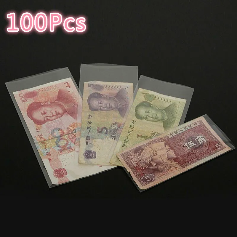

Прозрачные защитные пакеты для банкнот 100 шт.