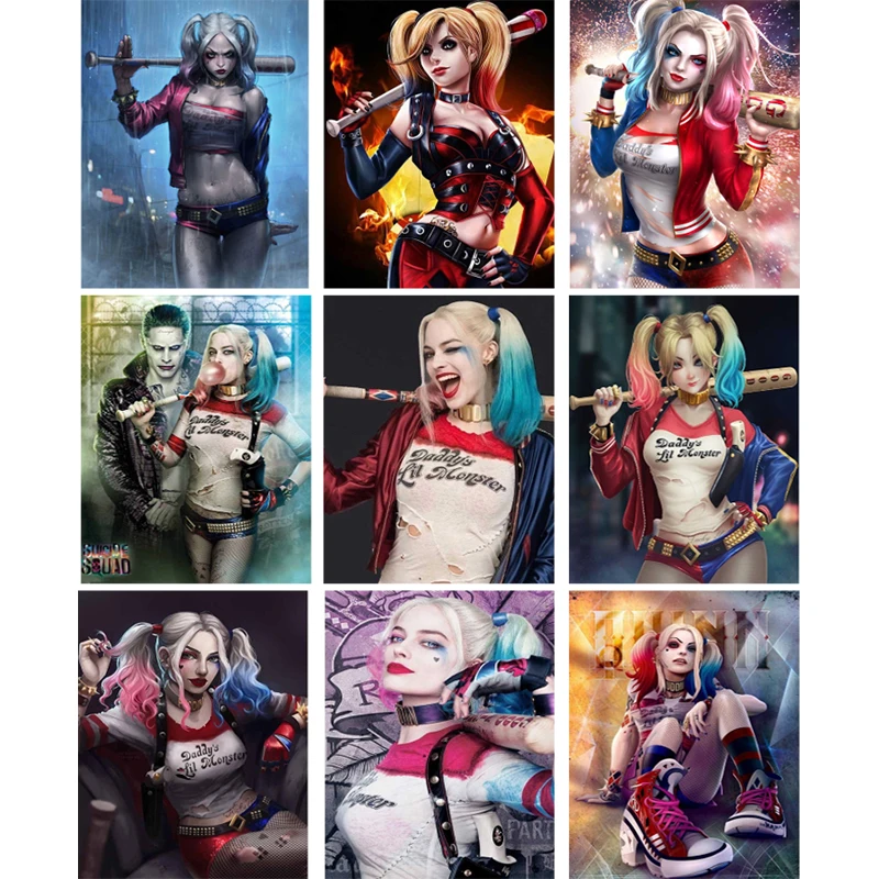 Алмазная живопись 5D сделай сам полная вышивка Harley Quinn стразы для продажи на