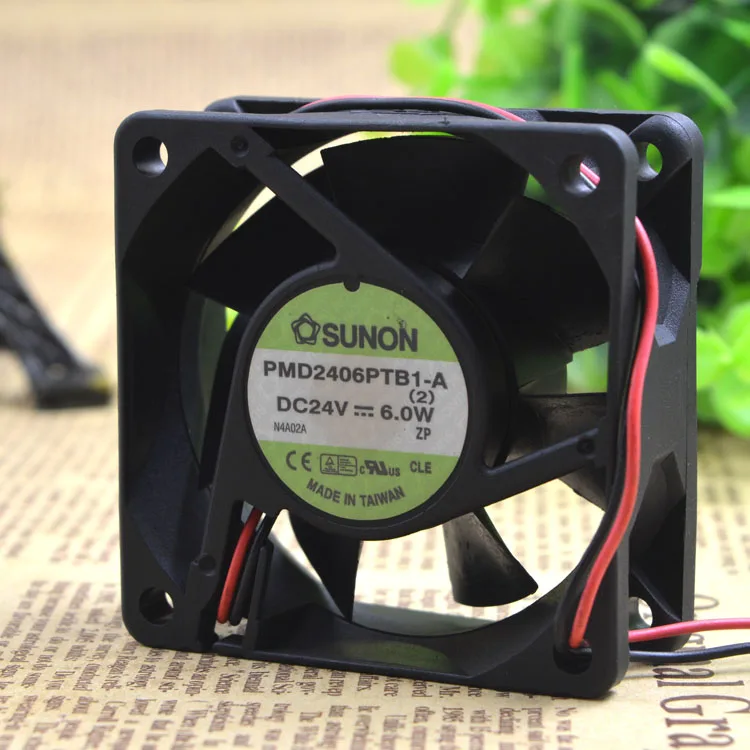 

SUNON PMD2406PTB1-A 6025 24V 6.0W 6CM Max Airflow Rate Double Ball Inverter Fan