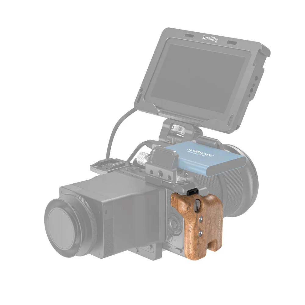 

SmallRig Wooden Side Hand Grip for Sigma fp DSLR Camera Handle With Strap Slot Video Shooting Support Accessories -2675