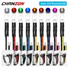 Набор ламп для освещения, 5 мм, 12 В постоянного тока, теплый белый, красный, зеленый, синий, желтый, оранжевый, УФ, розовый