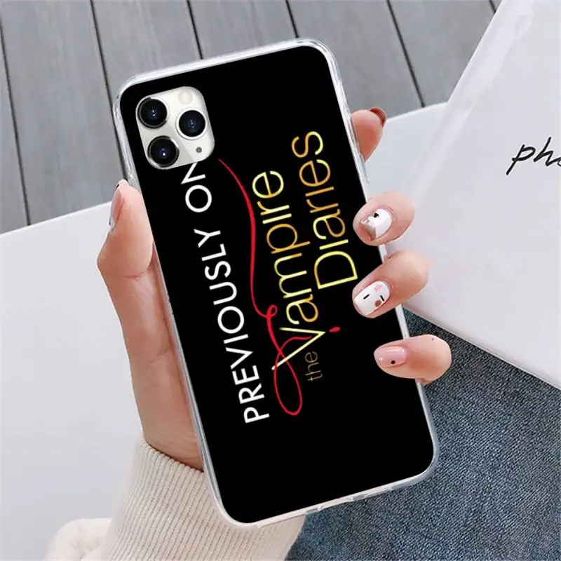 

The Vampire Diaries Stefan Damon Salvatore Phone Case For iphone 12 5 5s 5c se 6 6s 7 8 plus x xs xr 11 pro max mini