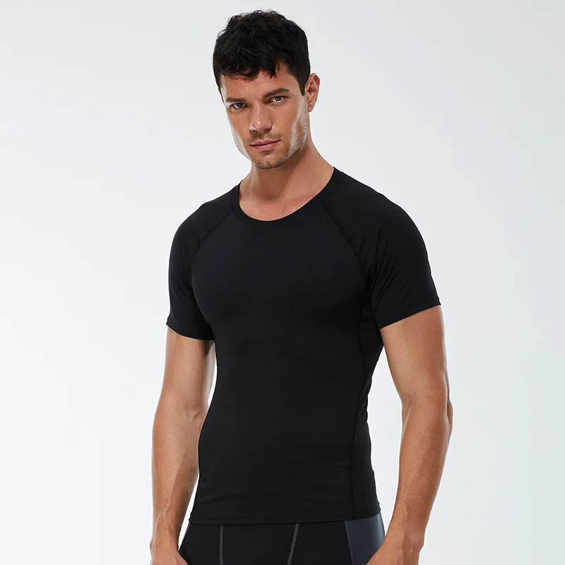 

Men's Summer Loose sports round neck short sleeve fitnessrunning basketball Training breathable casual Fabric comfortable short