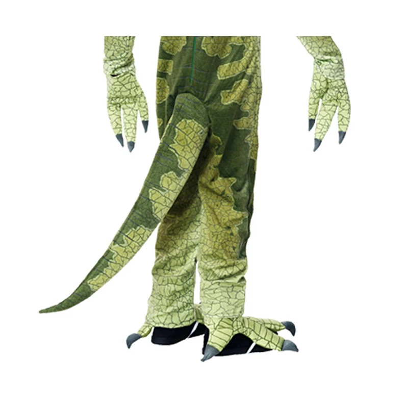 Динозавров Dilophosaurus костюмы на Хэллоуин Костюм для мальчиков косплея Для Девочек