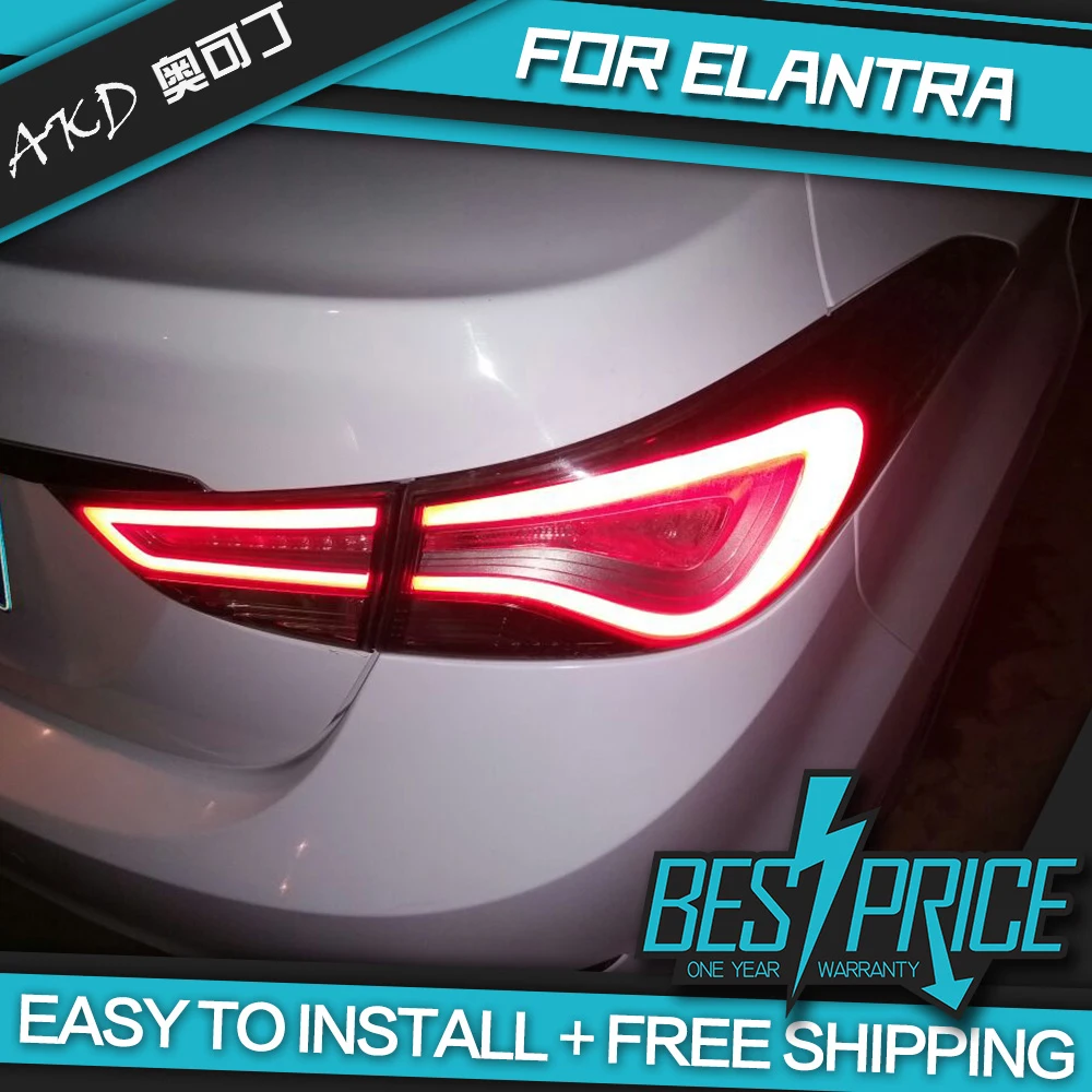 АКД автомобильного тюнинга задних фонарей для Hyundai Elantra 2012 2016 сигнальных огней
