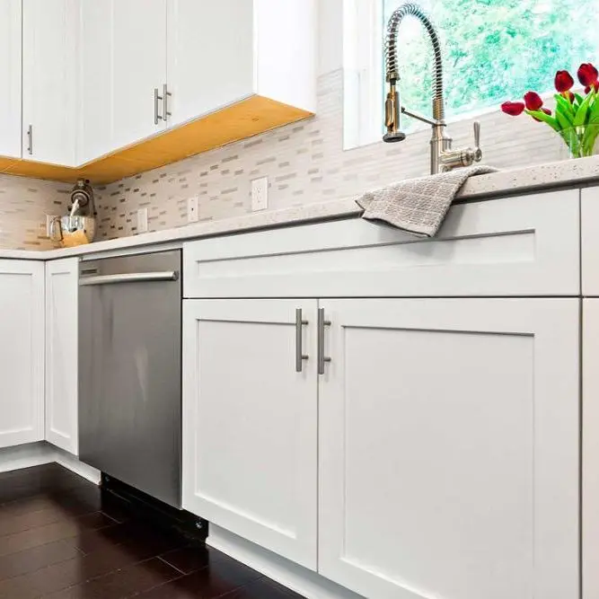 Solid Wood American Standard White Shaker Kitchen Cabinet | Обустройство дома