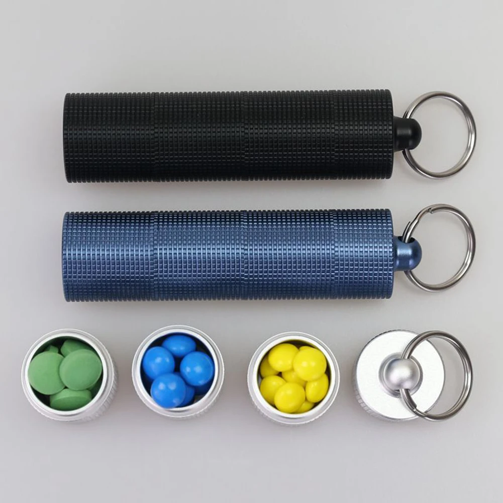 Portable 3-Grid Waterproof Mini Pill Case Box Bottle Outdoor Emergency Gear Medicine Tablet Dispenser Container | Красота и здоровье