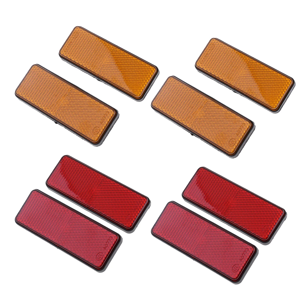 4 пары квадратных отражателей универсальные для мотоциклов квадроциклов