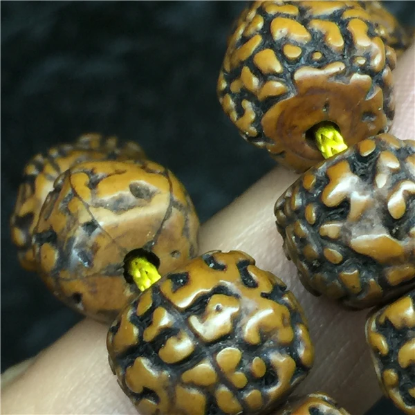 9 мм Тибетский буддизм 108 старая Ваджра Бодхи семена молитва шарик Мала