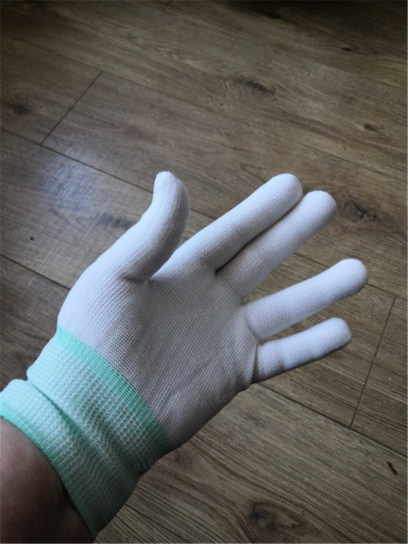 Перчатки садовые тонкие хлопковые 2 пары нейлоновые для работы в саду и