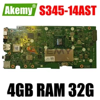 elac1 la h141p mainboard for lenovo chromebook s345 14ast laptop motherboard with amd cpu 4gb ram 32g 100 fully tested