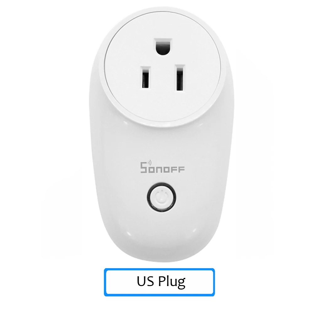 US Sonoff S26 WiFi умная розетка, Беспроводная розетка, розетка для умного дома, переключатель для Amazon Alexa Google Assistant IFTTT US/UK/CN/AU/EU - Комплект: US