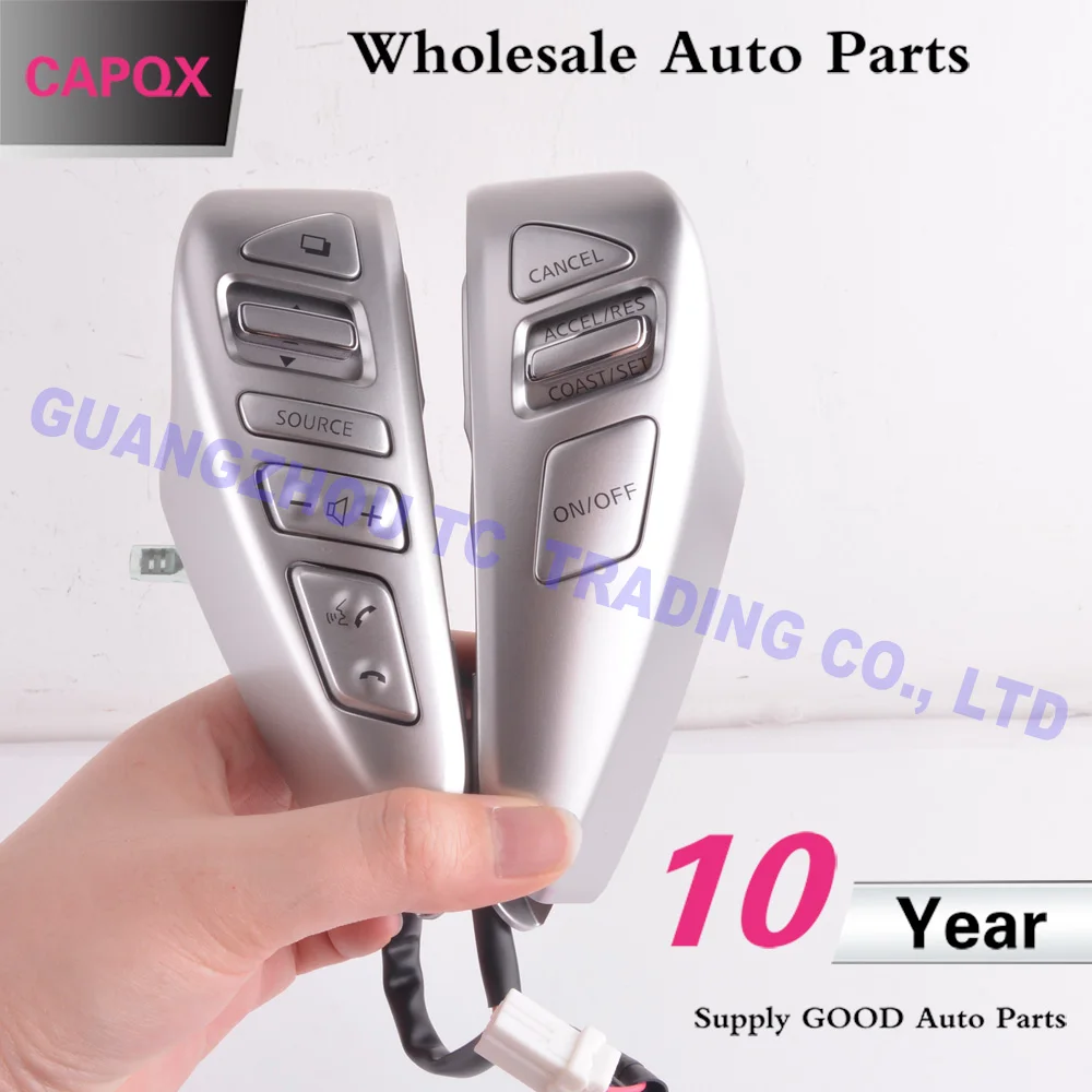 Full set CAPQX для NISSAN TIIDA SENTRA SUNNY Livina ALMERA cube VERSA NOTE комбинированный переключатель Многофункциональное рулевое колесо аудио кнопка - Цвет: Full set