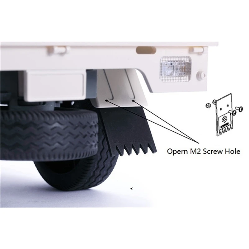 

1 Set Car Simulation Rearview Mirror Decoration Accessories & 1 Set Car Rubber Front and Rear Fenders Mud Flaps