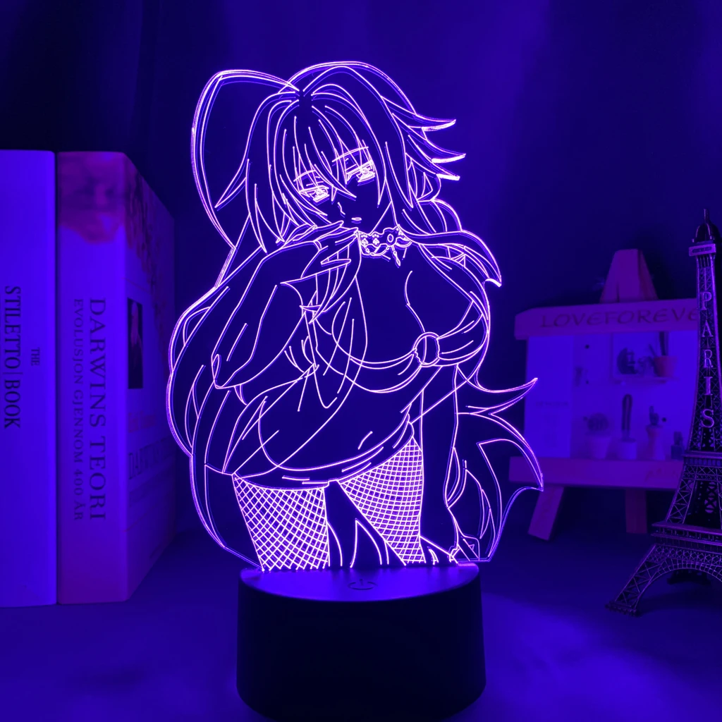Светодиодная лампа в стиле аниме DxD Rias Gremory для детей украшение спальни