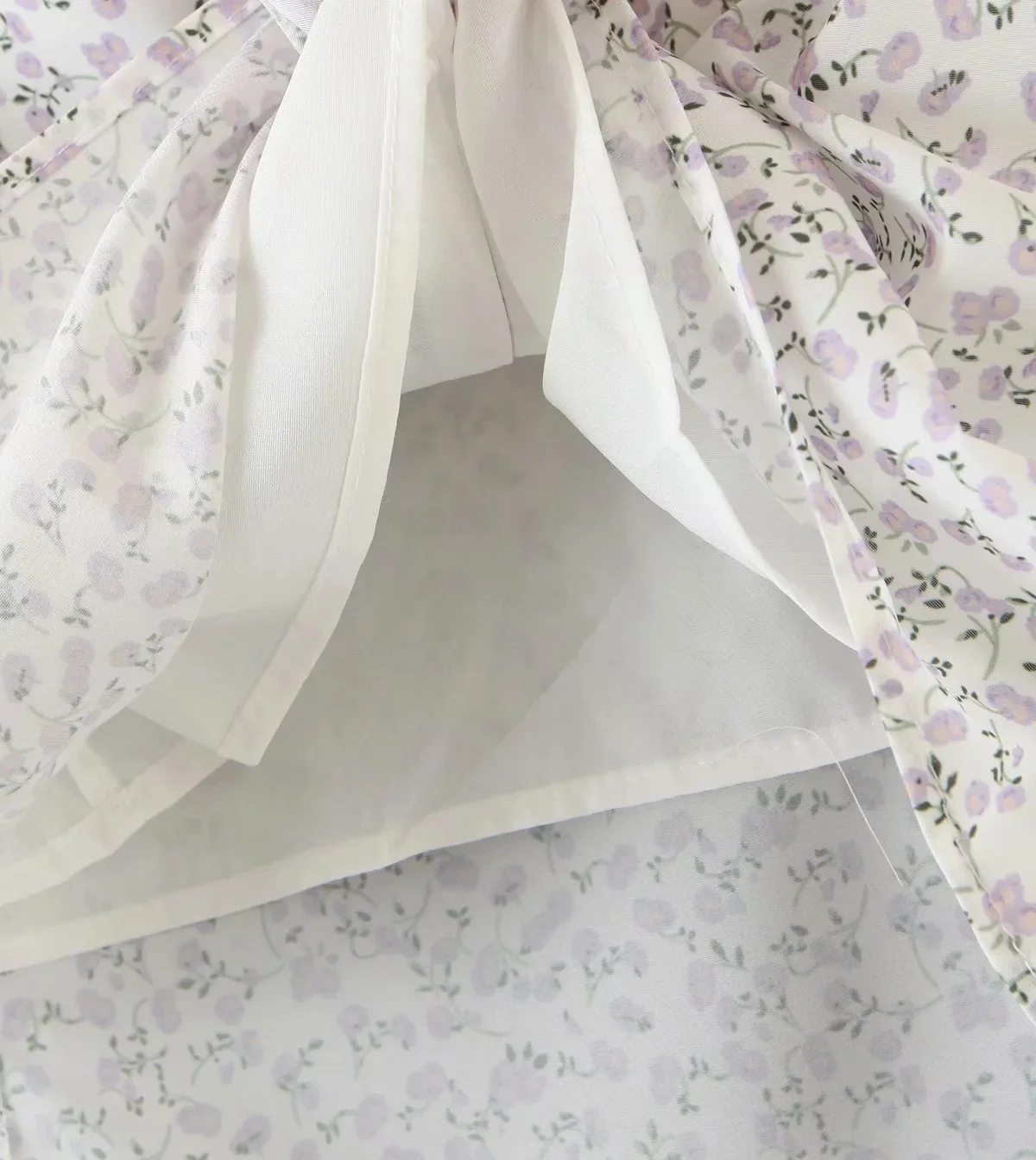 

Sweet Women Floral Print Skirt Lady Back Zipper High Waist Slits A-line Mini Skirt Jupe Femme Holiday Summer Boho Chiffon Skirt