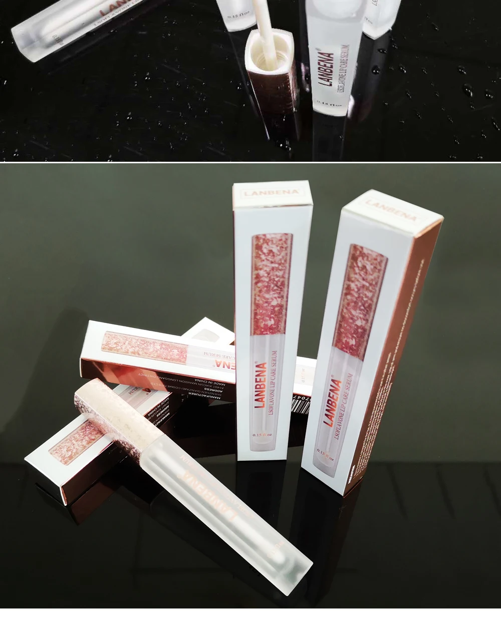 LANBENA, сыворотка для ухода за губами, маска для губ, повышающая эластичность, Восстанавливающая увлажняющая маска для губ