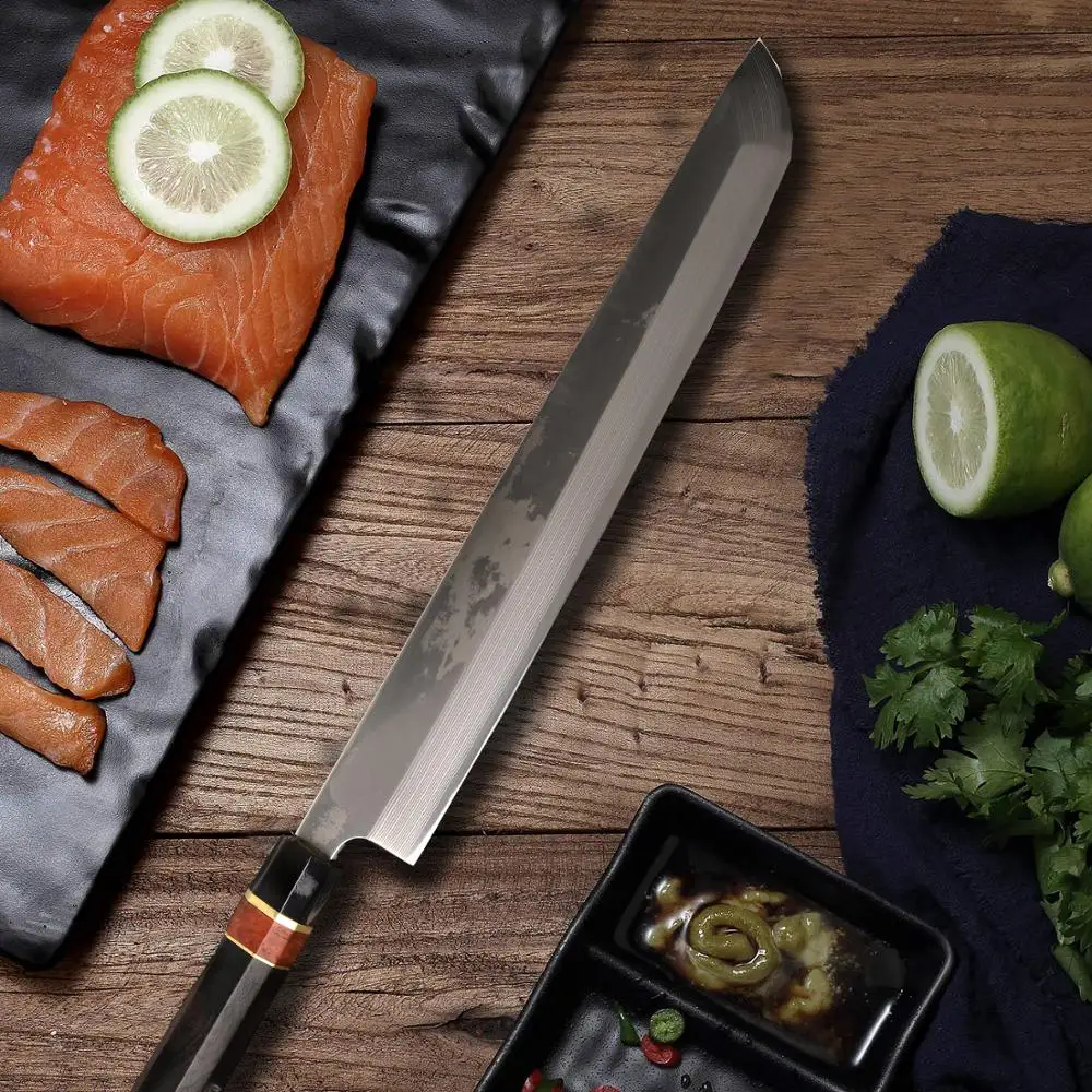 Нож 10 5 дюйма суши кухня из японской дамасской стали VG10 Филейный для рыбы Takohiki Sashimi