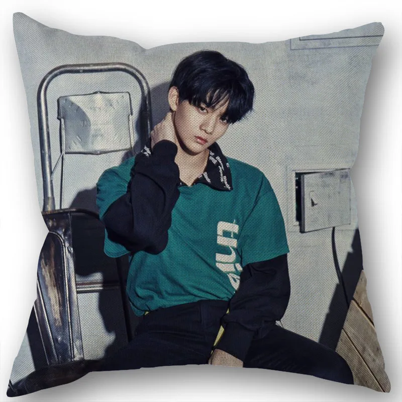 

Custom KPOP CIX Bae Jin Young Cotton Linen Square Zippered Pillow Cover For Office Family Customize Your Picture 45*45cm DIY