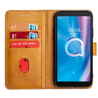 roemi for alcatel 1b 2020 1a 2020 new brand luxury fashion 6 colors anti fall leather case with front buckle