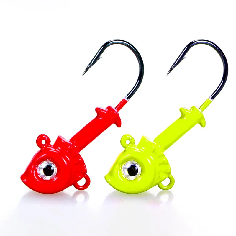 

3pcs/pack Soft Lure Jigging Hook 7g 11g Fish Head Fishing Baits Jig Hook Fish Tackle Metal Jig Fishooks Accessories