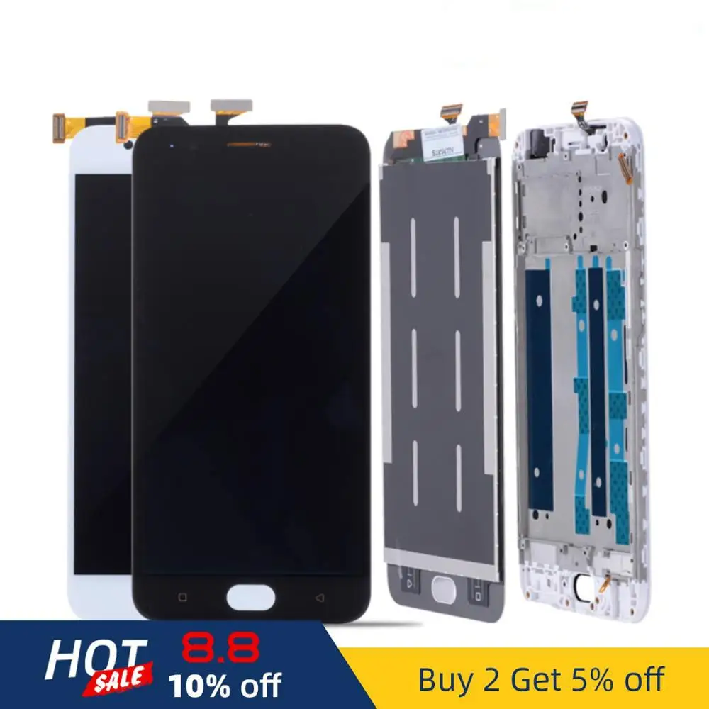 5 ''ЖК дисплей для OPPO F1S сенсорный экран дигитайзер с рамкой Oppo ЖК A59 A1601