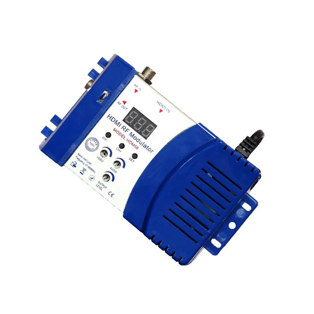 HDM68 модулятор цифровой RF HDMI AV в конвертер VHF UHF PAL/NTSC Стандартный Портативный для ЕС