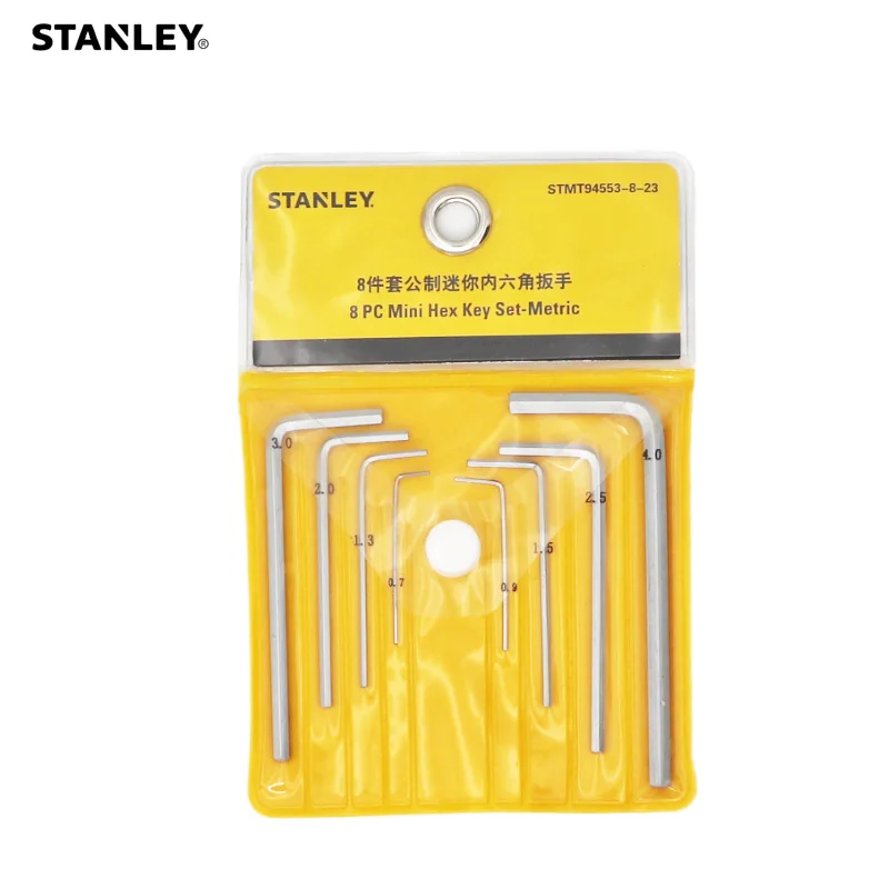 Комплект шестигранных мини ключей Stanley 0 7 мм/0 9 мм/1 3 5 мм/2 мм/3 мм/4 мм|Гаечный ключ| |