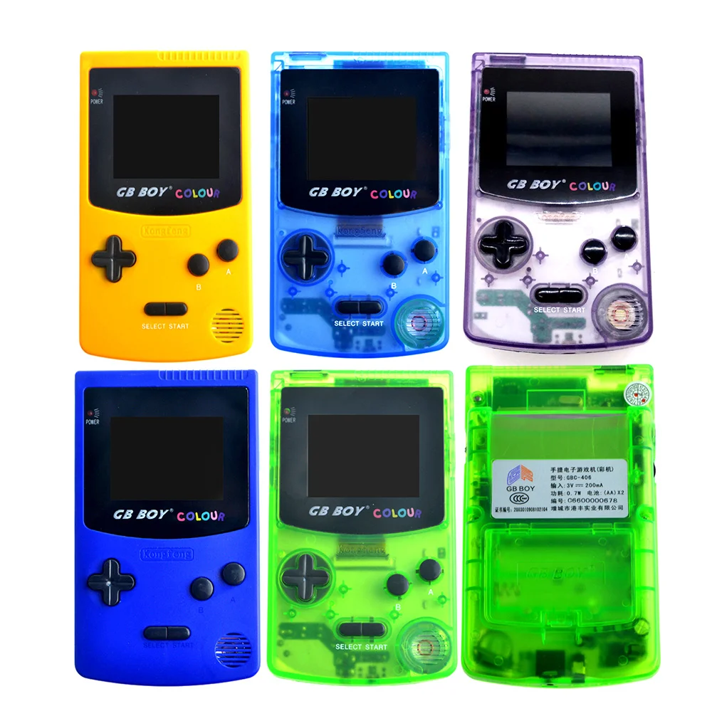 

Gb Jongen Kleur Draagbare Game Console 2.7 "32 Bit Handheld Game Console Met Backlit 66 Ingebouwde games Ondersteunen Standaard
