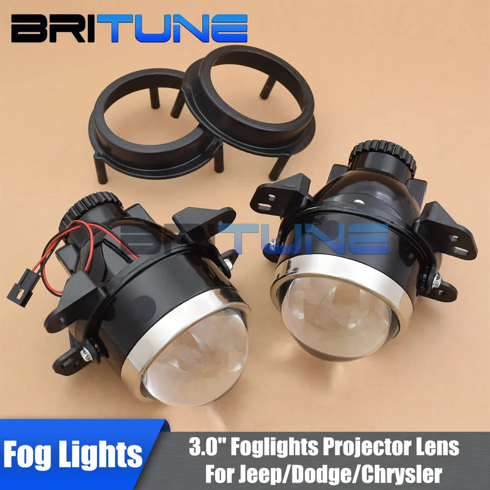 Тюнинг противотуманных фар для Chrysler 300C/ Jeep Wrangler/Dodge Charger Bi xenon Lens 3 0 дюймов D2H H11 HID