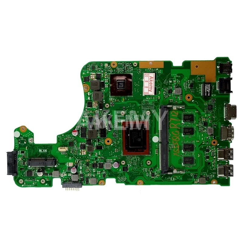 for asus x555qg x555q x555b x555bp laptop motherboard fx 8800 cpu 8gb ram rev 2 0 with 2gb graphic mainboard free global shipping