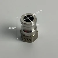 dn15 12 316 304 stainless type a homebrew camlock adapter bspt barb camlock quick coupling disconnect for hose pumps fittings