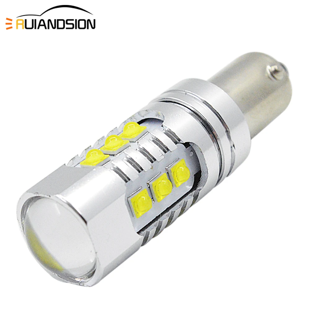 1 шт. мощный светодиодный фонарь для парковки BA9S BAX9S BAY9S 80 Вт CAN шина T4W H6W H21W 16SMD 12 В 24