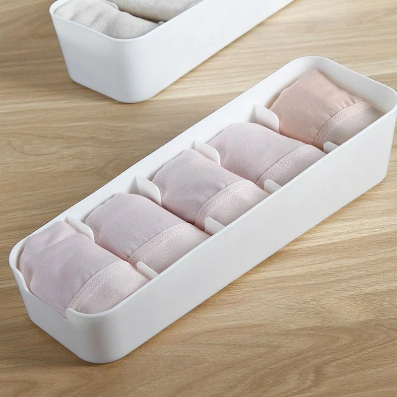 3/5 ячеек Штабелируемый органайзер для ящиков нижнее белье носки галстук коробка