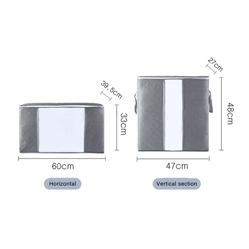 

Wholesale Home Storage Foldable Bag New Waterproof Oxford Fabric Bedding Pillows Quilt storage bag clothes storage bag organizer