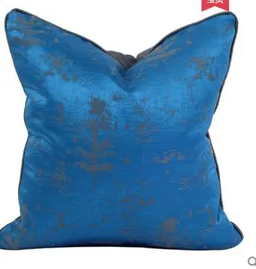 

Blue minimalist pillowcase Home Fabric Cushion Cover Club hotel soft pillowcase