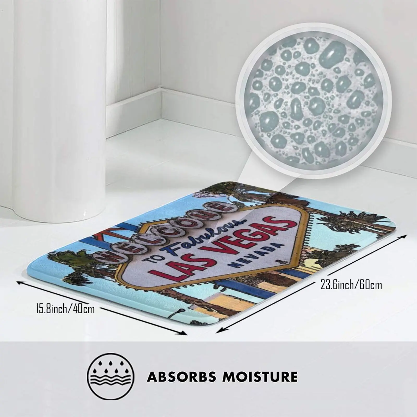 Детский коврик Лас-Вегас ковер Противоскользящий для входной двери в спальню США