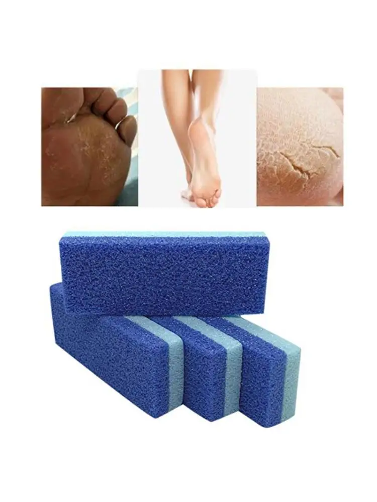 4 шт./компл. двухсторонняя Пемза для ног шлифовальный блок удаляет мертвую кожу