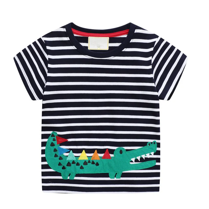 2021 Boys T-shirt Summer Top Kids Tshirt Cotton Clothes Dinosaurs T-shirts Short Sleeve Koszulki Tee Shirt Roupa Infantil Enfant enlarge