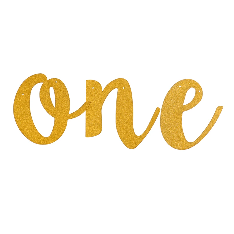 1 Набор креативный Блестящий баннер номер один для девочек и мальчиков высокий