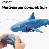 jjrc s10 rc simulation shark toys 2 4g 4ch waterproof electric remote control shark boat swimming pool for children toys gift