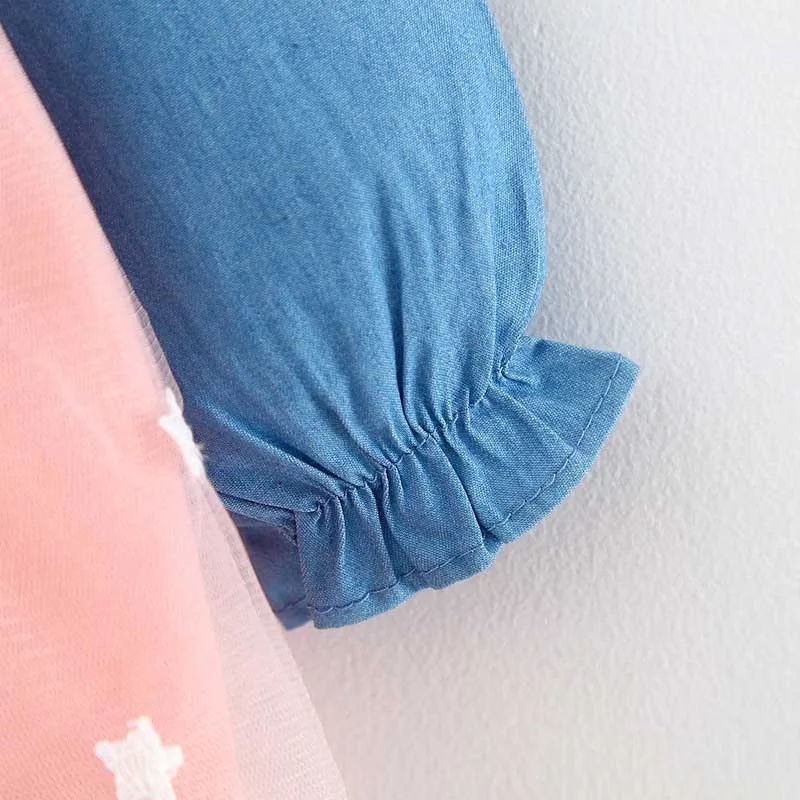 

Toddler Baby Clothes Newborn Baby Girl Dress Autumn Fashion Children Long Sleeve Denim Skirt 1-4 Year Baby Girl Dress 2020