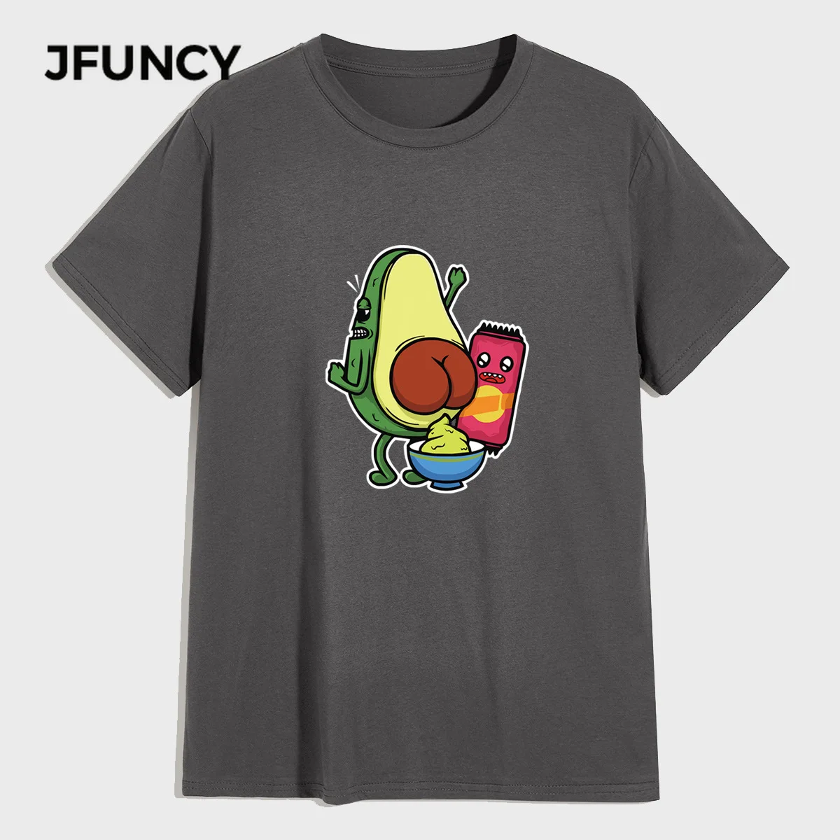JFUNCY Plus Size Men T-shirts 2020 Summer Funny Cartoon Printed T Shirt Male Short Sleeve Cotton Tee Top Man Casual Loose Tshirt