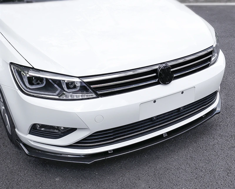 

Front Spoiler Body Kit Splitter For Golf 7.5 2014-2017 Carbon Fiber 2015 2016 Car Exterior Bumper Wing Lip Trim Accessories
