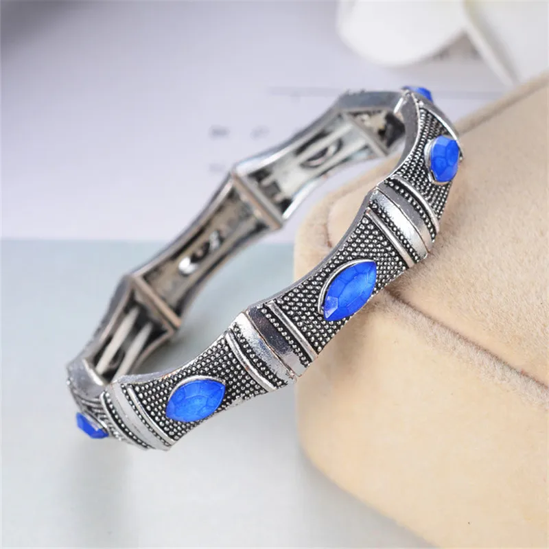 Браслеты из старинного сплава и ювелирные женские браслеты шарм камень дерево